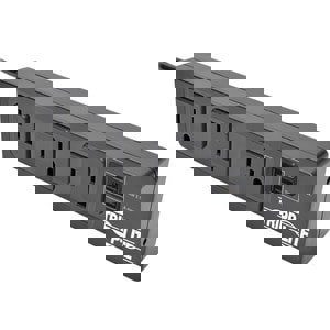 3OUT SURGE PROTECTOR STRIP 2-PORT USB CH