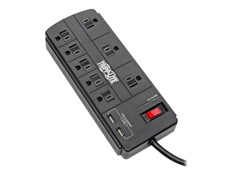 8OUT SURGE PROTECTOR 1200 J 2 USB CHARGI