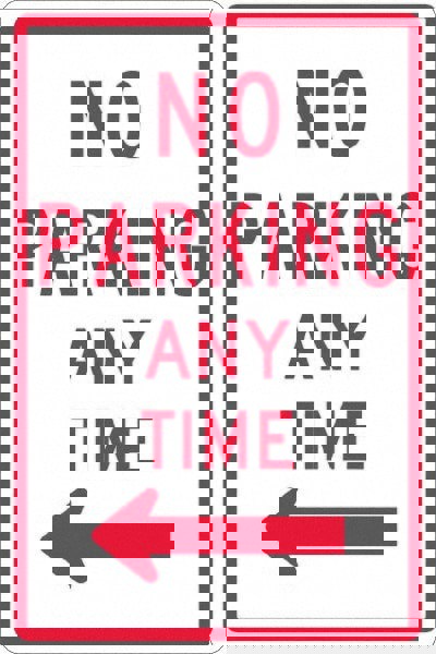 Tow Away Sign: Rectangle, 