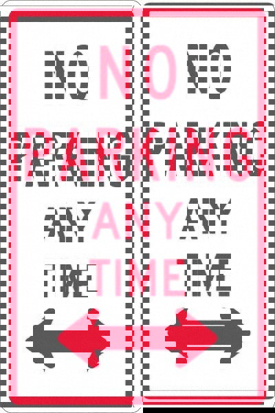 Tow Away Sign: Rectangle, 