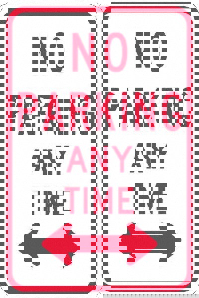 Tow Away Sign: Rectangle, 