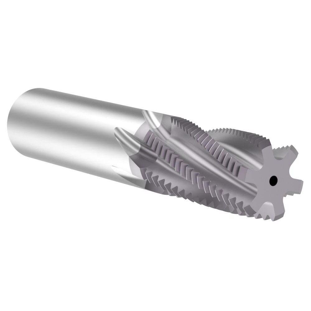 Helical Flute Thread Mill: #1, Internal & External, 6 Flute, 3/4