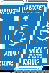 ADA Traffic & Parking Sign: Rectangle, 