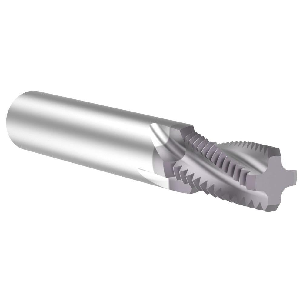 Helical Flute Thread Mill: 1 - 11-1/2, Internal & External, 4 Flute, 5/8