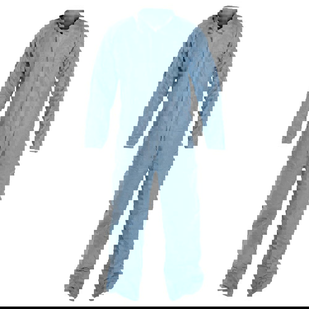 Disposable Coveralls: Flame-Resistant, Size 4X-Large, 2.4 oz, FR Disposable, Zipper Closure