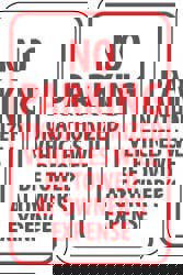 Tow Away Sign: Rectangle, 