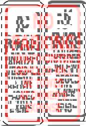 Tow Away Sign: Rectangle, 