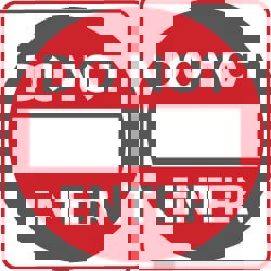 Traffic Control Sign: Square, 