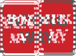 Traffic Control Sign: Rectangle, 