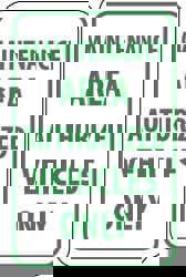 Parking Lot Sign: Rectangle, 