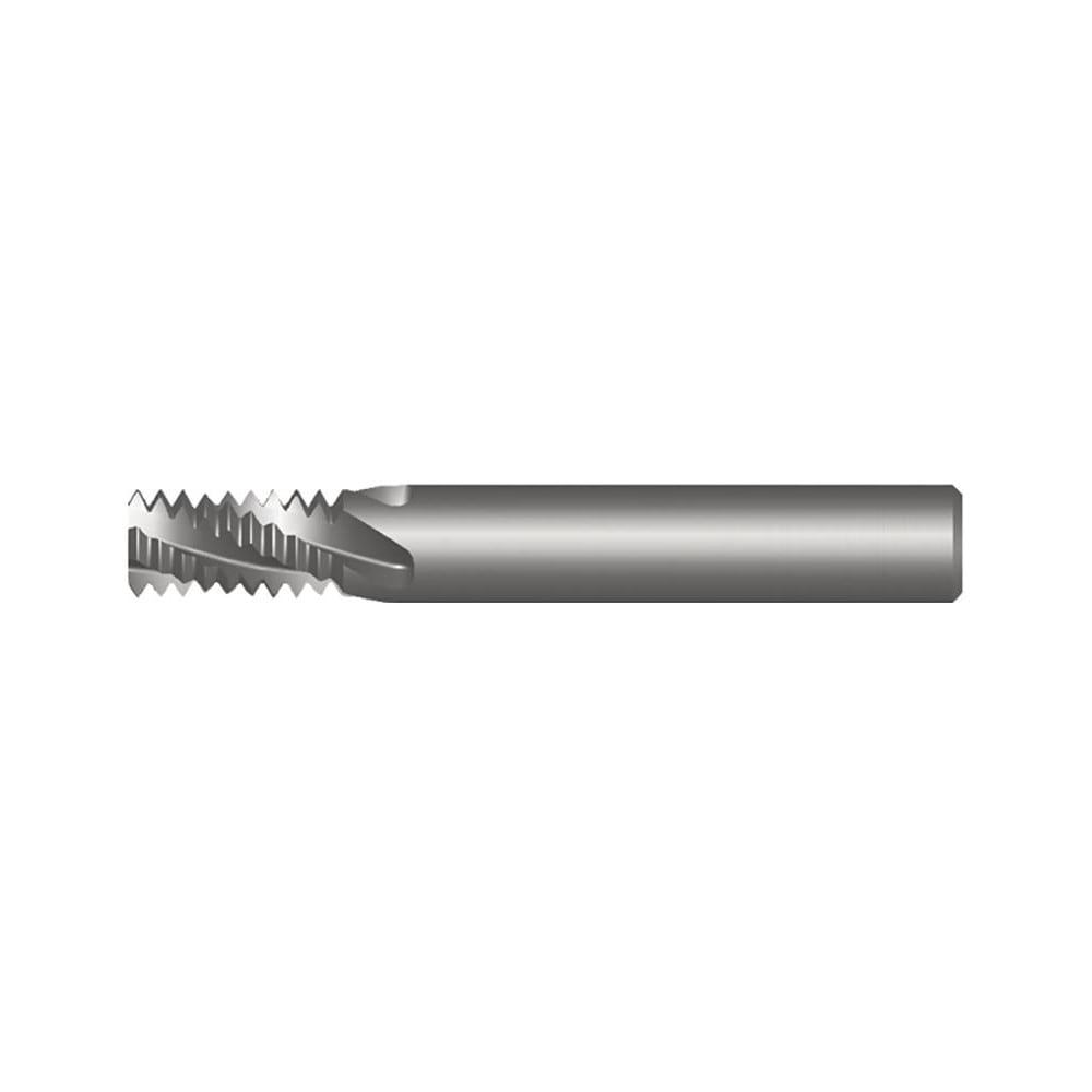 Helical Flute Thread Mill: #10-32, Internal & External, 3 Flute, 1/4
