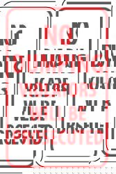 Parking Lot Sign: Rectangle, 