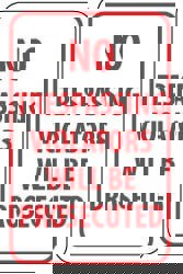 Parking Lot Sign: Rectangle, 