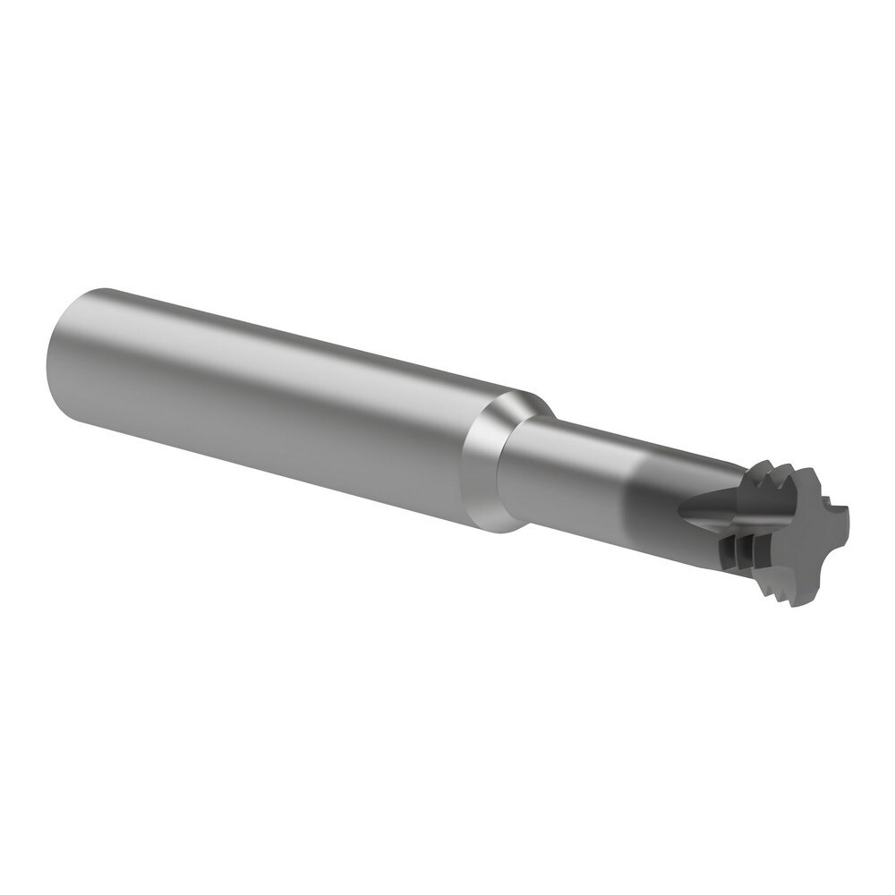 Helical Flute Thread Mills; Material: Carbide ; Thread Size (mm): M16 ; Thread Type: ISO ; Shank Diameter (Decimal Inch): 0.5000 ; Cutting Diameter (Decimal Inch): 0.4700 ; Length Of Cut (Decimal Inch - 4 Decimals): 1.2600