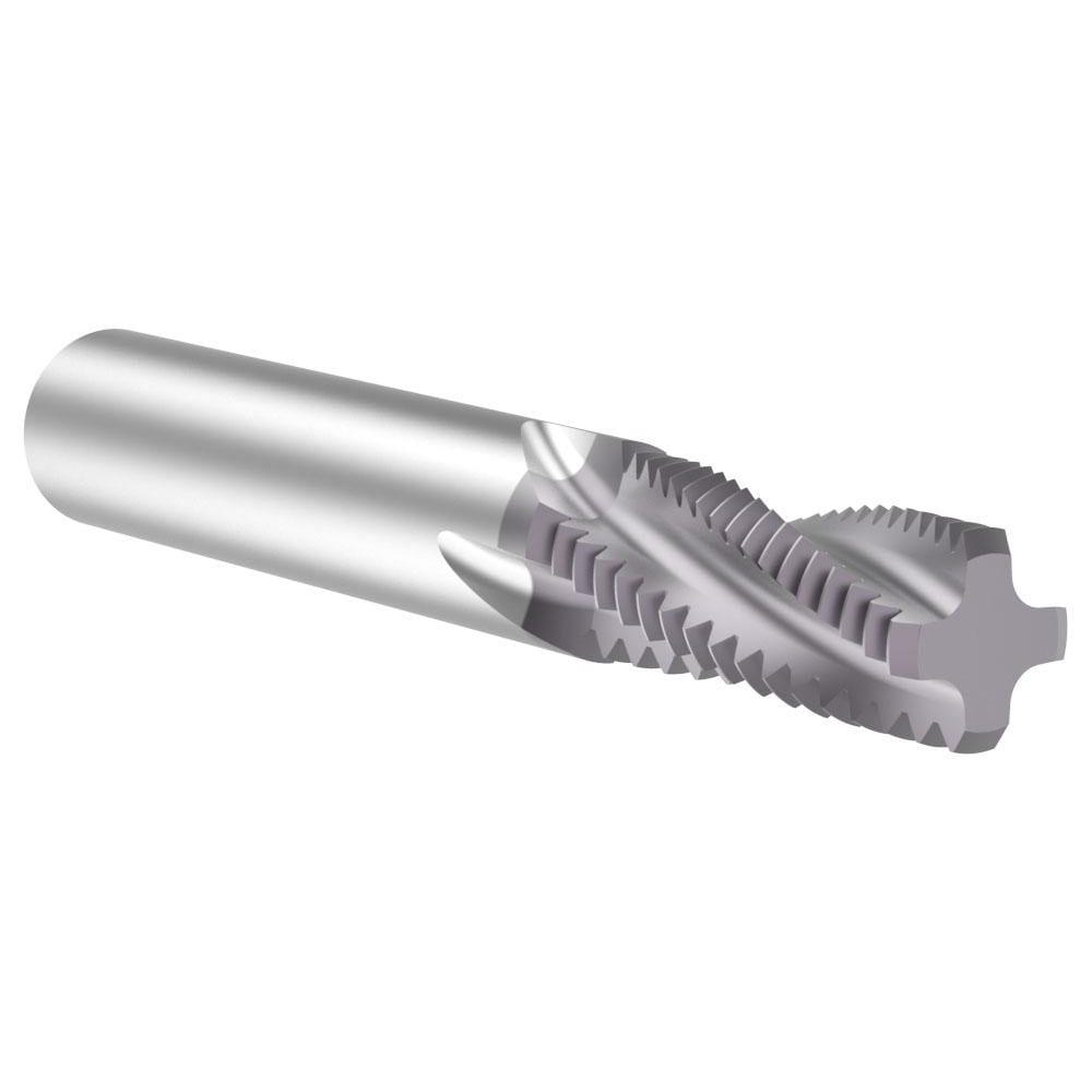 Helical Flute Thread Mill: Internal & External, 4 Flute, 1/2