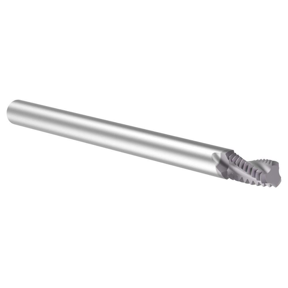 Helical Flute Thread Mill: #8-36, Internal & External, 3 Flute, 1/8