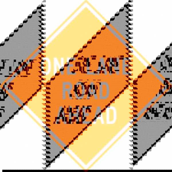 Road Construction Sign: Diamond, 