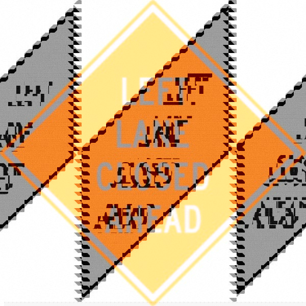 Road Construction Sign: Diamond, 
