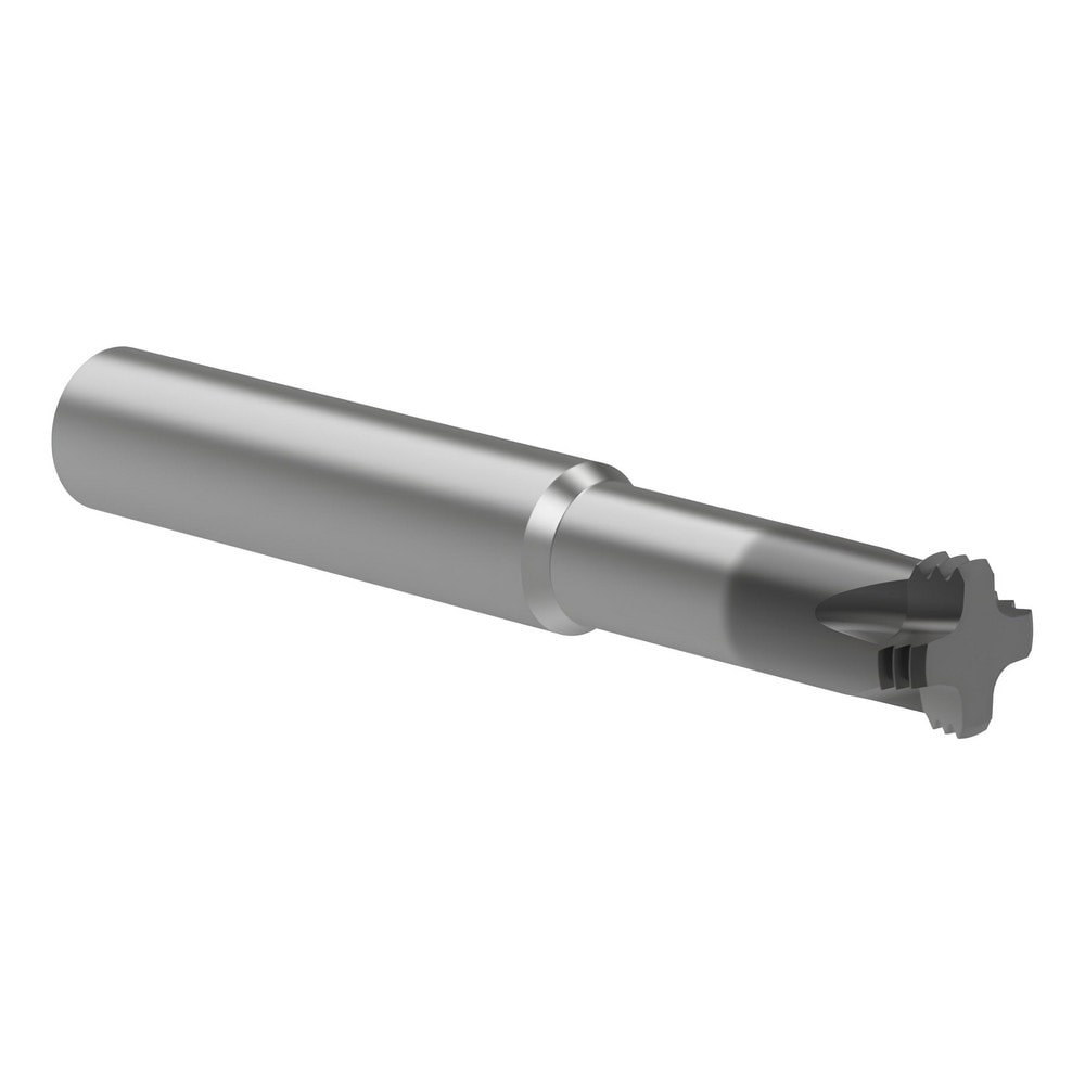 Helical Flute Thread Mills; Material: Carbide ; Thread Size (mm): M18 ; Thread Type: ISO ; Shank Diameter (Decimal Inch): 0.5000 ; Cutting Diameter (Decimal Inch): 0.4950 ; Length Of Cut (Decimal Inch - 4 Decimals): 1.4200