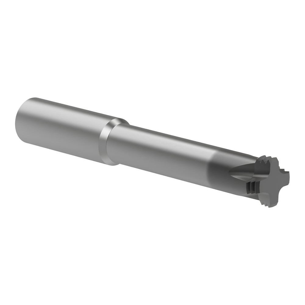 Helical Flute Thread Mills; Material: Carbide ; Thread Size (mm): M18 ; Thread Type: ISO ; Shank Diameter (Decimal Inch): 0.5000 ; Cutting Diameter (Decimal Inch): 0.4950 ; Length Of Cut (Decimal Inch - 4 Decimals): 2.1200