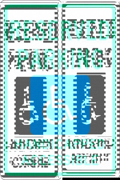 Reserved Parking Handicapped Accessible,