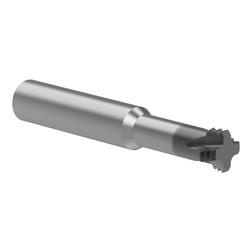 Helical Flute Thread Mills; Material: Carbide ; Thread Size (mm): M20 ; Thread Type: ISO ; Shank Diameter (Decimal Inch): 0.6250 ; Cutting Diameter (Decimal Inch): 0.5900 ; Length Of Cut (Decimal Inch - 4 Decimals): 1.5700