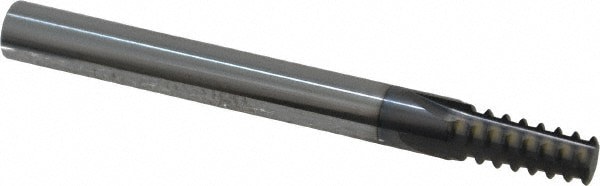 Straight Flute Thread Mill: 1/16 - 27 & 1/8 - 27, External & Internal, 4 Flutes, 1/4