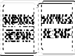 Parking Lot Sign: Rectangle, 