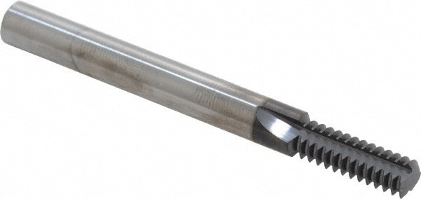 Straight Flute Thread Mill: 5/16-20, Internal, 3 Flutes, 1/4