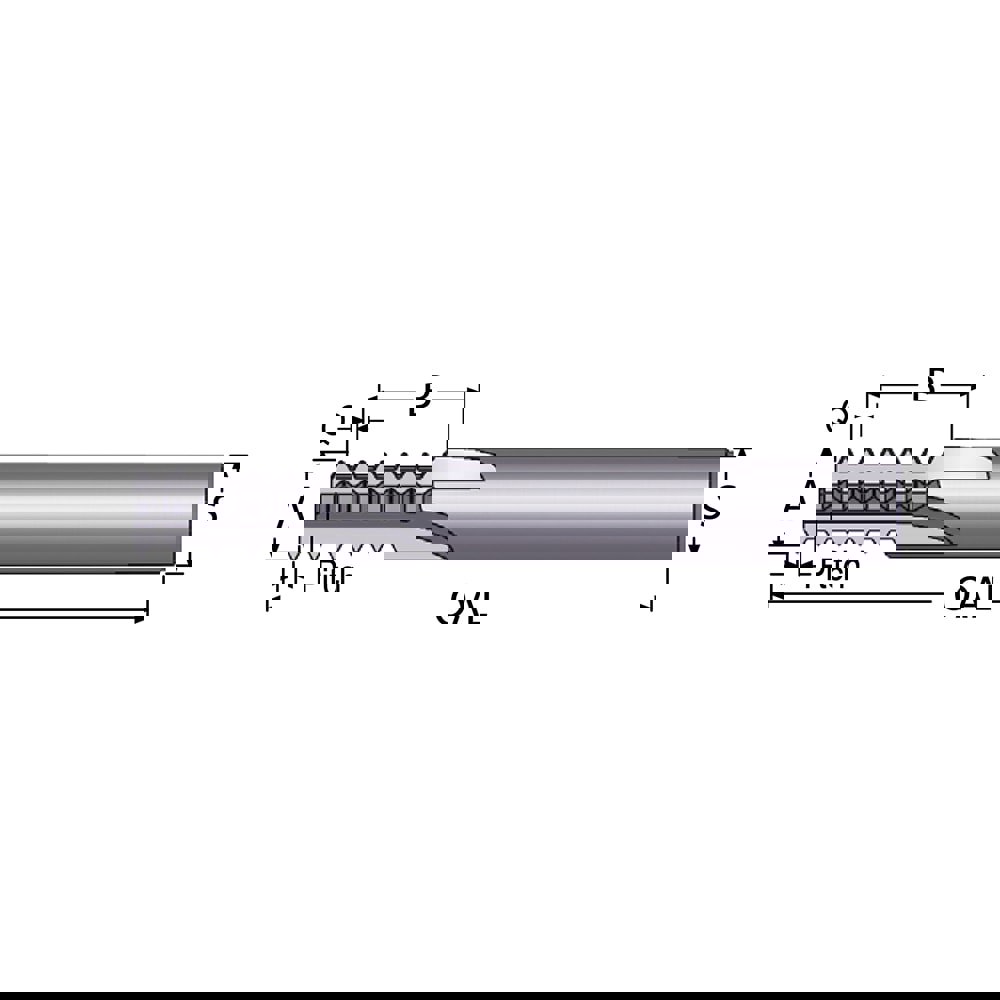 Straight Flute Thread Mill: 3/8-40, External & Internal, 4 Flutes, 1/4