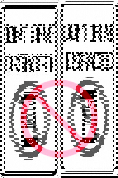 Warning & Safety Reminder Sign: Rectangl