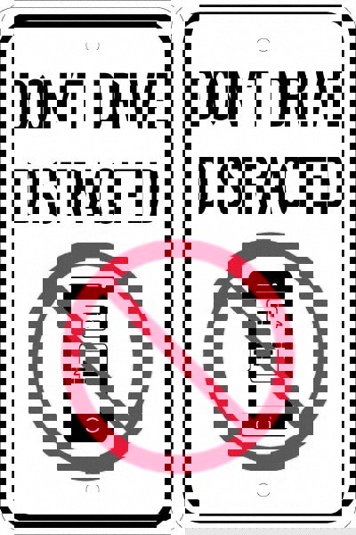 Warning & Safety Reminder Sign: Rectangl