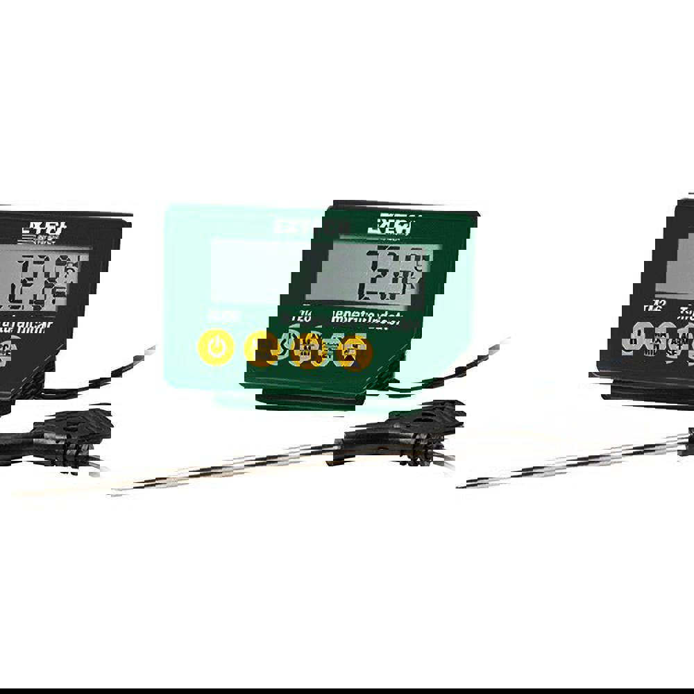 Digital Solar Powered Digital Thermometer: -40 to 392 ° F, Stainless Steel Probe Sensor