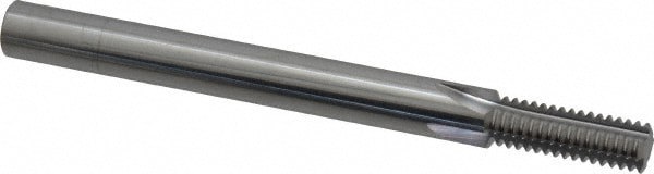 Straight Flute Thread Mill: 3/8-20, Internal, 4 Flutes, 5/16