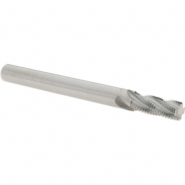 Helical Flute Thread Mill: 3/8-27, Internal & External, 4 Flute, 5/16