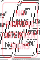 Tow Away Sign: Rectangle, 