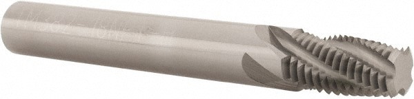 Helical Flute Thread Mill: 1/2-18 & 3/8-18, Internal & External, 4 Flute, 7/16