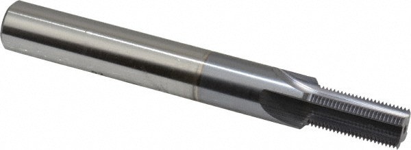 Straight Flute Thread Mill: 1/2-28, External & Internal, 4 Flutes, 1/2