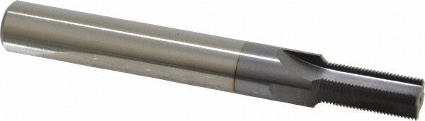 Straight Flute Thread Mill: 1/2-32, External & Internal, 4 Flutes, 1/2