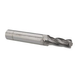 Helical Flute Thread Mill: 1/2-24, Internal & External, 4 Flute, 1/2