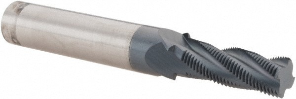 Helical Flute Thread Mill: 1/2-28, Internal & External, 4 Flute, 1/2
