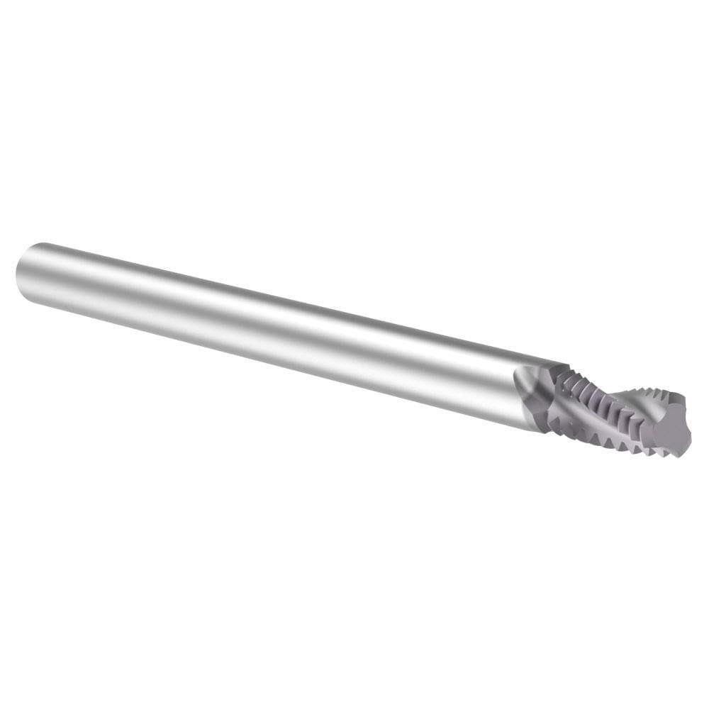 Helical Flute Thread Mill: Internal & External, 3 Flute, 1/8
