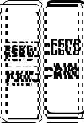 Reserved Parking Sign: Rectangle, 