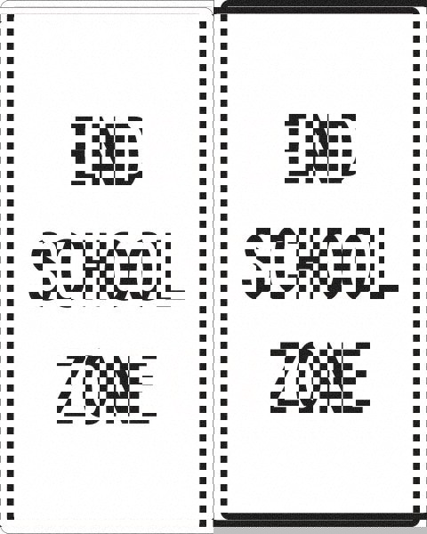 Traffic Control Sign: Rectangle, 