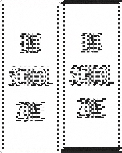 Traffic Control Sign: Rectangle, 