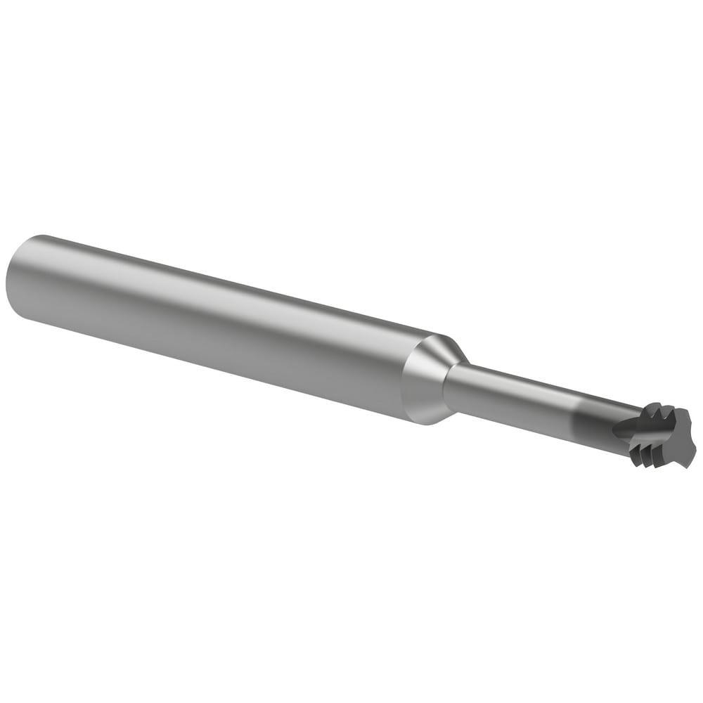Helical Flute Thread Mill: M6x1, Internal/External, 3 Flute, 1/4