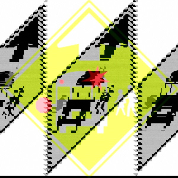 Warning & Safety Reminder Sign: Diamond