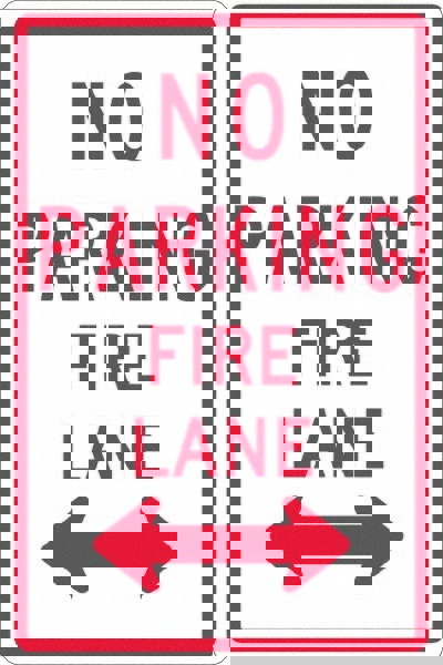 Tow Away Sign: Rectangle, 