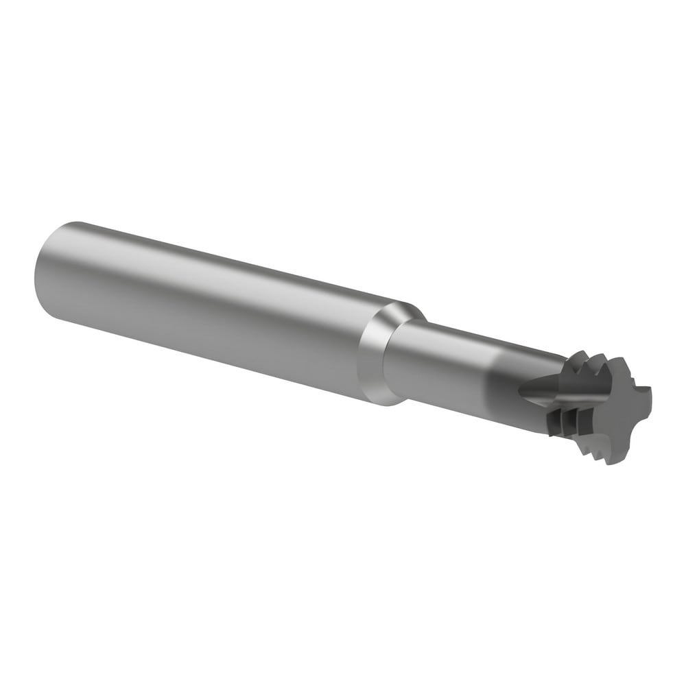 Helical Flute Thread Mills; Material: Carbide ; Thread Size (Inch): 5/8 ; Thread Type: UN ; Shank Diameter (mm): 12.0000 ; Cutting Diameter (mm): 11.94 ; Length of Cut (mm): 31.7500