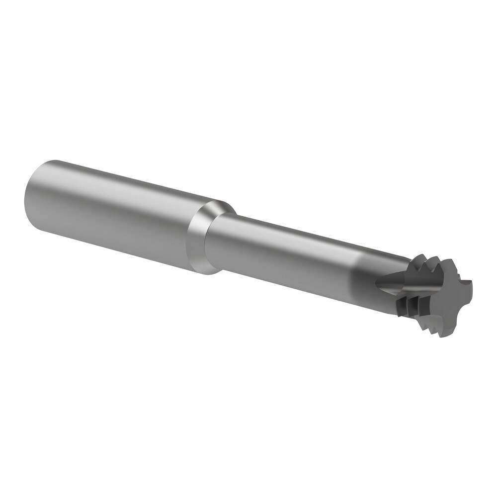 Helical Flute Thread Mills; Material: Carbide ; Thread Size (Inch): 5/8 ; Thread Type: UN ; Shank Diameter (mm): 12.0000 ; Cutting Diameter (mm): 11.94 ; Length of Cut (mm): 47.6300